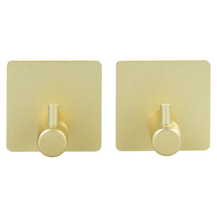 Wenko Colgador de baño Ureo (L x Al: 3 x 4,5 cm, Número de ganchos: 1 ud., Oro) | BAUHAUS
