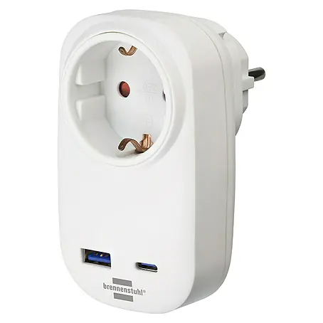 Brennenstuhl  Zwischenstecker USB A & USB C