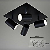Briloner Regleta Run (40 W, 4 ud., Negro, GU10) | BAUHAUS