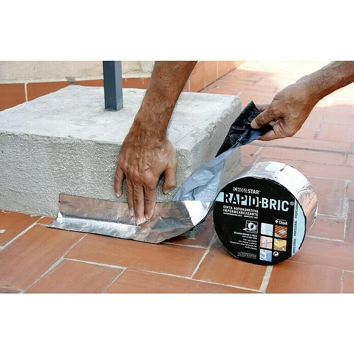 Chova Cinta impermeabilizante Rapid bric (12 m x 10 cm, Aluminio)