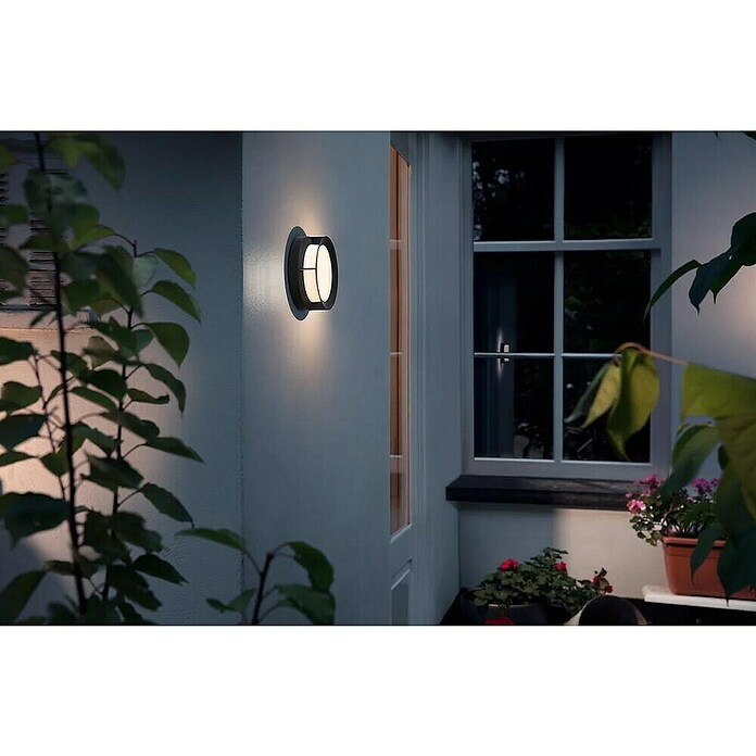 Philips Aplique exterior LED Actea (1 luz, 12 W, Color de luz: Blanco cálido)