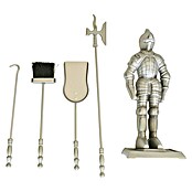 Kaminbesteck Knight (4-tlg., Silber, Höhe: 74 cm)