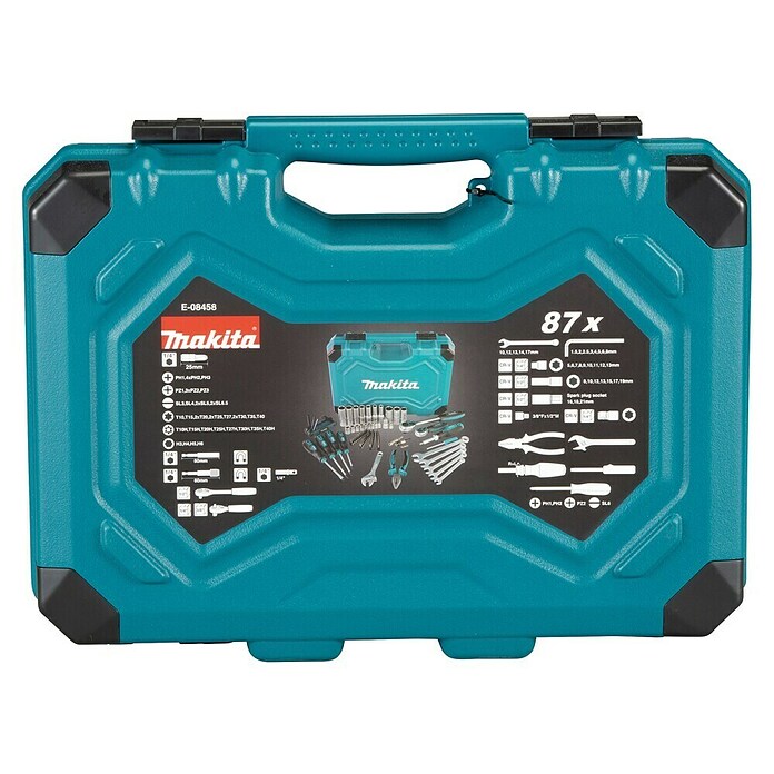 Makita Maletín de herramientas E-08458 (L x An x Al: 312 x 420 x 130 mm, 87 pzs.) | BAUHAUS