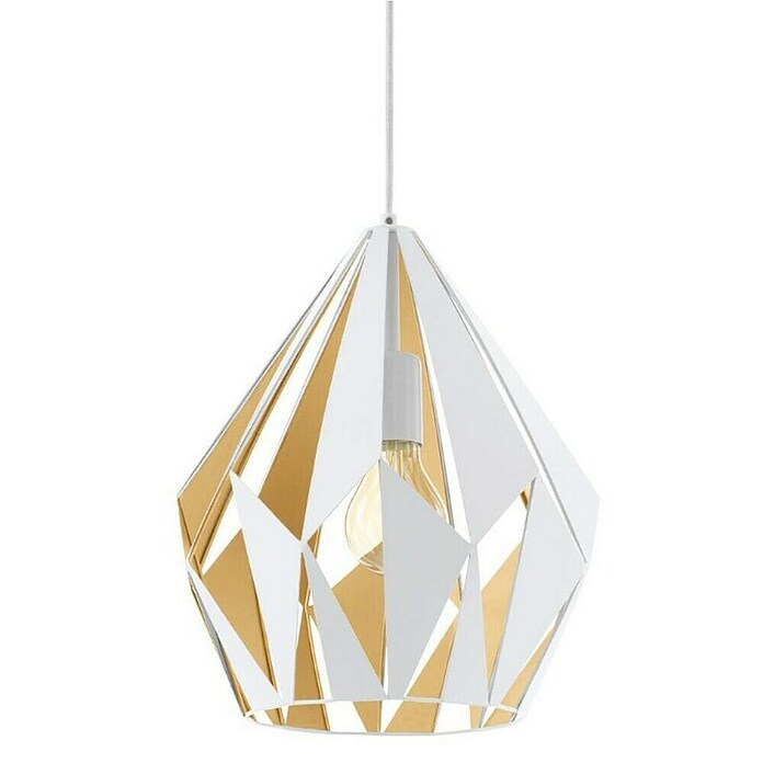 Eglo Lámpara colgante redonda (60 W, Blanco, Altura: 110 cm)