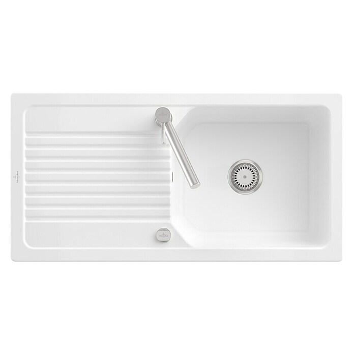 Villeroy & Boch Einbauspüle Linara (80 x 51 cm, Keramik, Weiß) | BAUHAUS