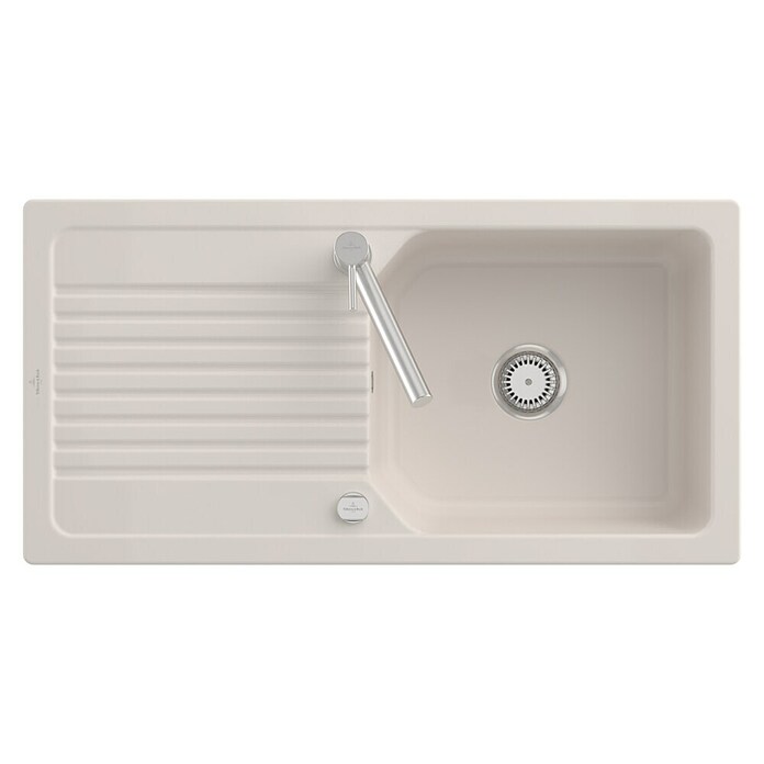 Villeroy & Boch Einbauspüle Linara (100 x 51 cm, Keramik, Crema) | BAUHAUS