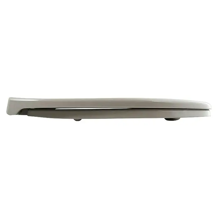 Spirella Tapa de WC Harry - Plástico, Topo, Con caída amortiguada - Un primer plano de un portaequipajes de techo blanco, perfecto para proporcionar espacio de almacenamiento adicional durante el viaje.