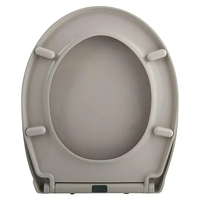 Spirella Tapa de WC Harry - Plástico, Topo, Con caída amortiguada - Asiento de inodoro beige con forma redondeada, perfecto para cualquier diseño de baño. Cómodo y fácil de limpiar.