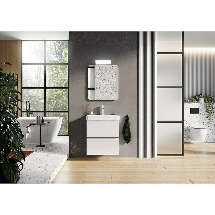 Riva Beauty 2.0 Einbauwaschbecken (61 x 46,4 cm, Weiß) | BAUHAUS
