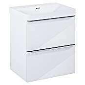Riva Beauty 2.0 Waschtischunterschrank (B x T x H: 58,5 x 43,7 x 63,5 cm, Weiß Hochglanz) | BAUHAUS