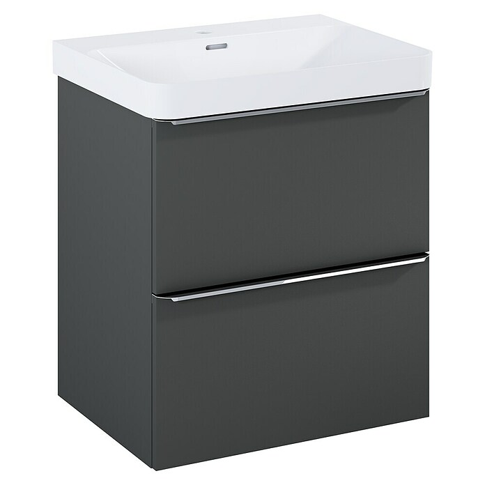 Riva Beauty 2.0 Waschtischunterschrank (B x T x H: 58,5 x 43,7 x 63,5 cm, Anthrazit) | BAUHAUS
