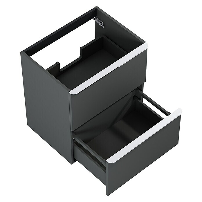 Riva Beauty 2.0 Waschtischunterschrank (B x T x H: 58,5 x 43,7 x 63,5 cm, Anthrazit) | BAUHAUS