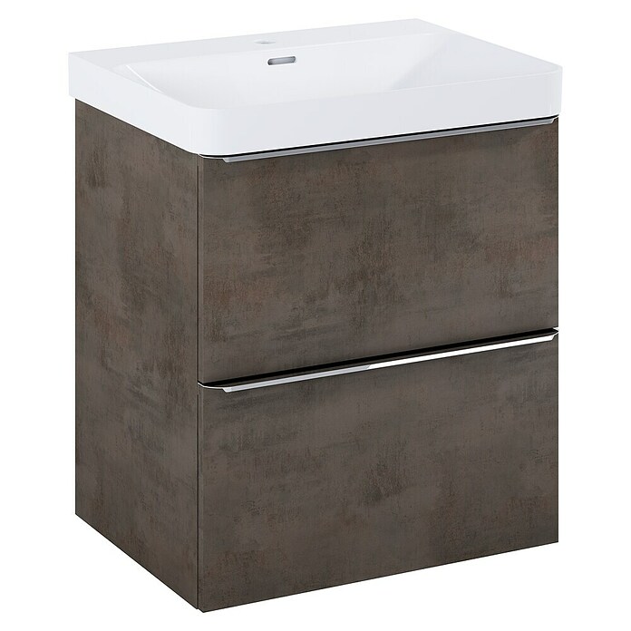Riva Beauty 2.0 Waschtischunterschrank (B x T x H: 58,5 x 43,7 x 63,5 cm, Chromix Dark) | BAUHAUS