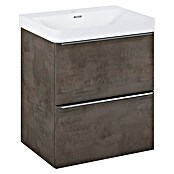 Riva Beauty 2.0 Waschtischunterschrank (B x T x H: 58,5 x 43,7 x 63,5 cm, Chromix Dark) | BAUHAUS