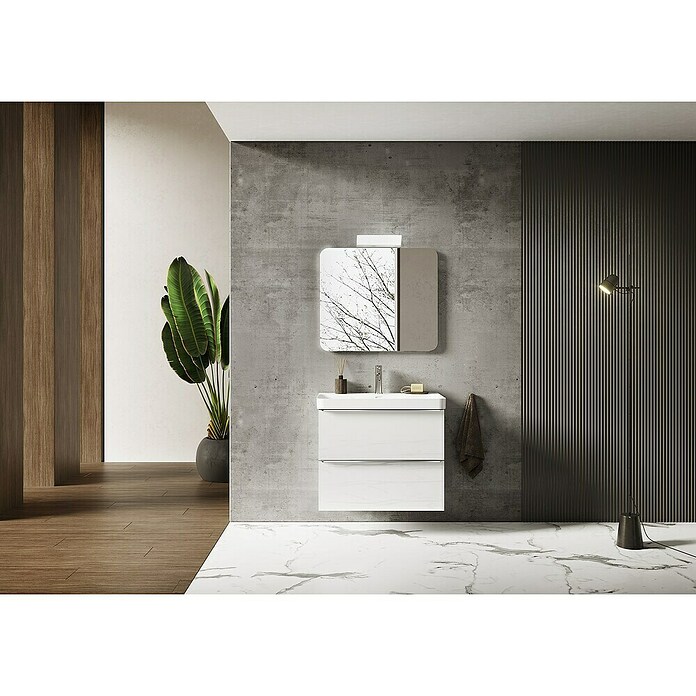 Riva Beauty 2.0 Waschtischunterschrank (B x T x H: 78,5 x 43,7 x 63,5 cm, Weiß Matt) | BAUHAUS