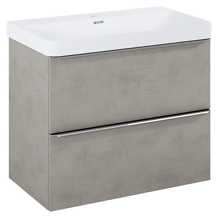 Riva Beauty 2.0 Waschtischunterschrank (B x T x H: 78,5 x 43,7 x 63,5 cm, Chromix Silver) | BAUHAUS