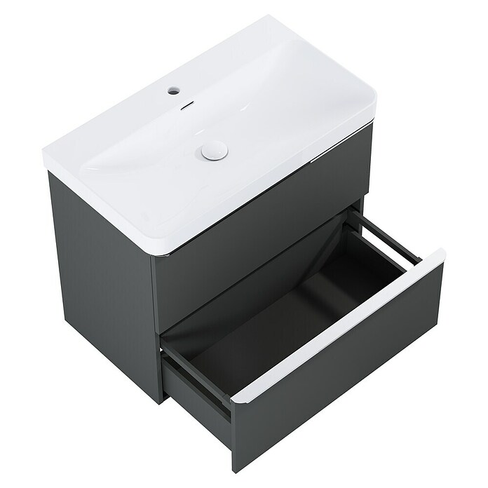 Riva Beauty 2.0 Waschtischunterschrank (B x T x H: 78,5 x 43,7 x 63,5 cm, Anthrazit) | BAUHAUS