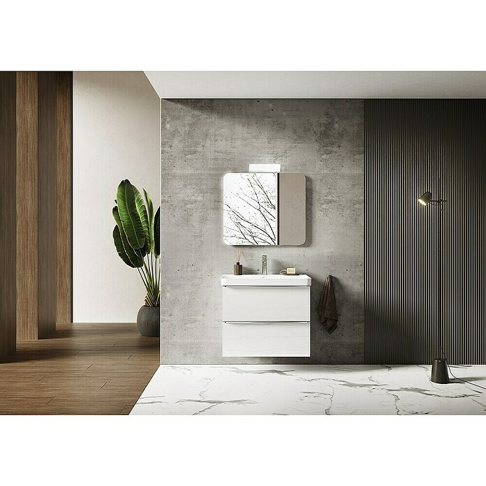 Riva Beauty 2.0 Waschtischunterschrank (B x T x H: 78,5 x 43,7 x 63,5 cm, Weiß Matt) | BAUHAUS