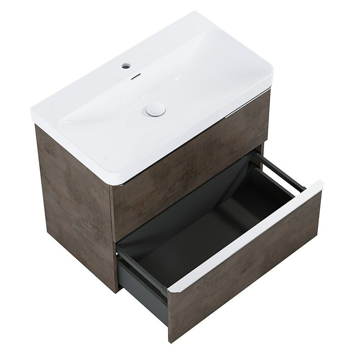 Riva Beauty 2.0 Waschtischunterschrank (B x T x H: 78,5 x 43,7 x 63,5 cm, Chromix Dark) | BAUHAUS