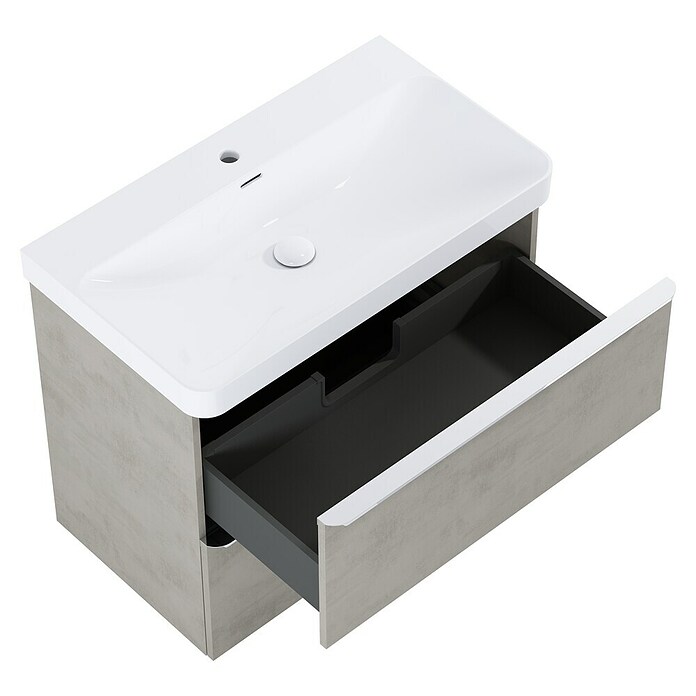 Riva Beauty 2.0 Waschtischunterschrank (B x T x H: 78,5 x 43,7 x 63,5 cm, Chromix Silver) | BAUHAUS