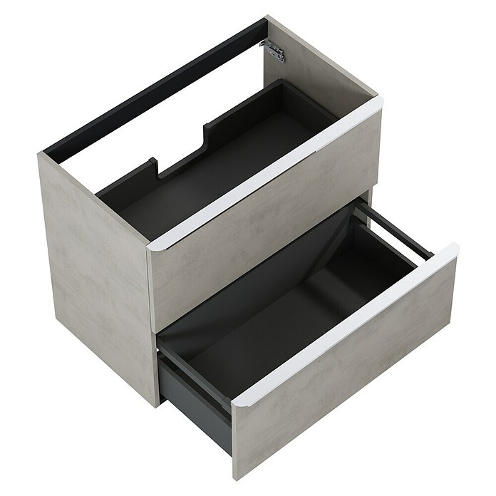Riva Beauty 2.0 Waschtischunterschrank (B x T x H: 78,5 x 43,7 x 63,5 cm, Chromix Silver) | BAUHAUS