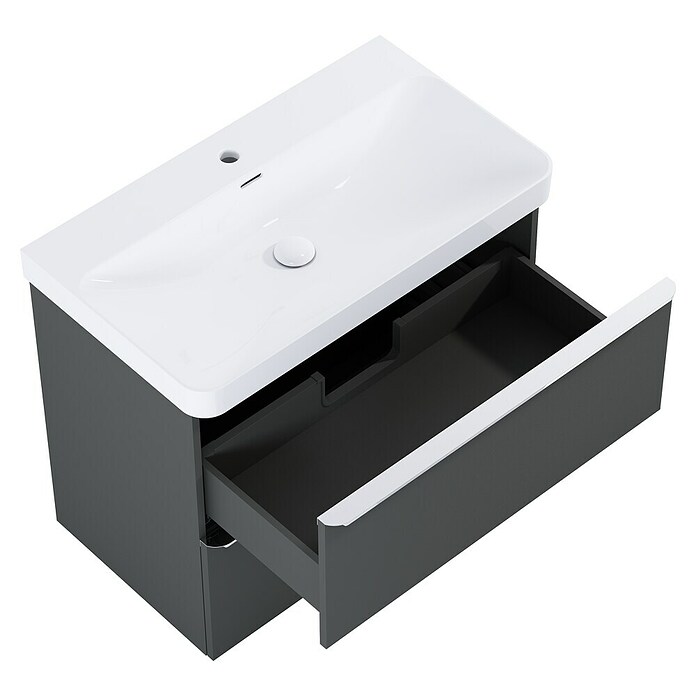 Riva Beauty 2.0 Waschtischunterschrank (B x T x H: 78,5 x 43,7 x 63,5 cm, Anthrazit) | BAUHAUS