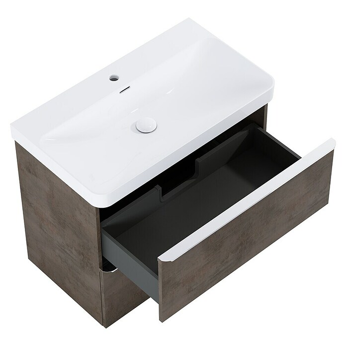 Riva Beauty 2.0 Waschtischunterschrank (B x T x H: 78,5 x 43,7 x 63,5 cm, Chromix Dark) | BAUHAUS