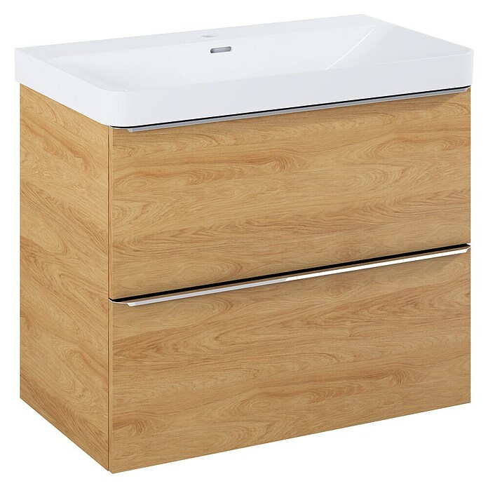 Riva Beauty 2.0 Waschtischunterschrank (B x T x H: 78,5 x 43,7 x 63,5 cm, Natural Hickory) | BAUHAUS