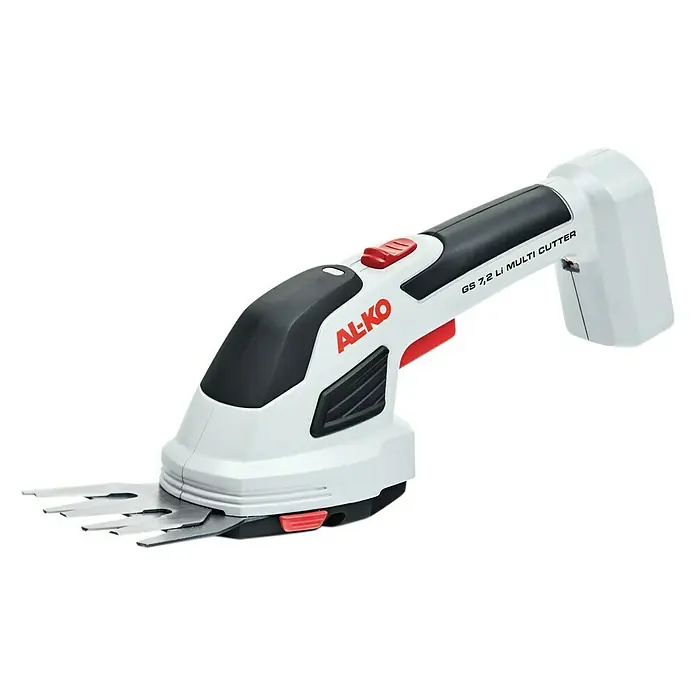 AL-KO Akku-Gras- & Strauchschere GS 7,2 Li - 7,2 V, Li-Ionen, 2 Ah, 1 Akku - AL-KO GS 7,2 Li Multi Cutter Akku-Grasschere für präzise Rasenkantenschnitte und Formschnitte an Büschen. Kompakt, leicht und einfach zu bedienen.