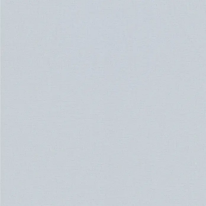 Glööckler Pompöös Provence Vliestapete - Blaugrau, Uni, 10,05 x 0,53 m - Hellblauer strukturierter Stoff mit feinem Webmuster.