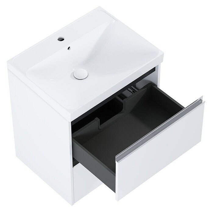 Riva Urban 2.0 Waschtischunterschrank (B x T x H: 60 x 45,1 x 63,5 cm, Weiß Hochglanz) | BAUHAUS