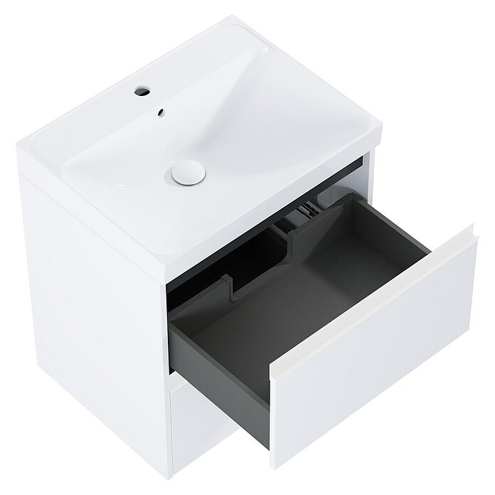 Riva Urban 2.0 Waschtischunterschrank (B x T x H: 60 x 45,1 x 63,5 cm, Weiß Matt) | BAUHAUS