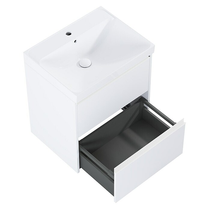 Riva Urban 2.0 Waschtischunterschrank (B x T x H: 60 x 45,1 x 63,5 cm, Weiß Matt) | BAUHAUS