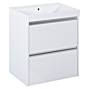 Riva Urban 2.0 Waschtischunterschrank (B x T x H: 60 x 45,1 x 63,5 cm, Weiß Hochglanz) | BAUHAUS