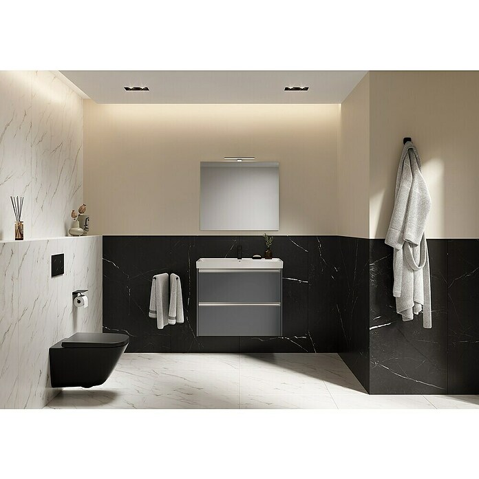 Riva Urban 2.0 Waschtischunterschrank (B x T x H: 80 x 45,1 x 63,5 cm, Anthrazit) | BAUHAUS
