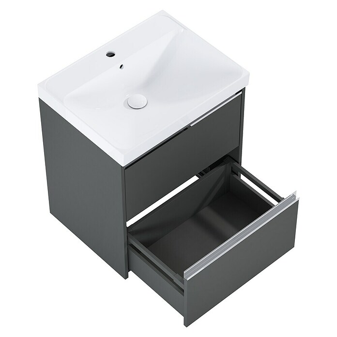 Riva Urban 2.0 Waschtischunterschrank (B x T x H: 60 x 45,1 x 63,5 cm, Anthrazit) | BAUHAUS
