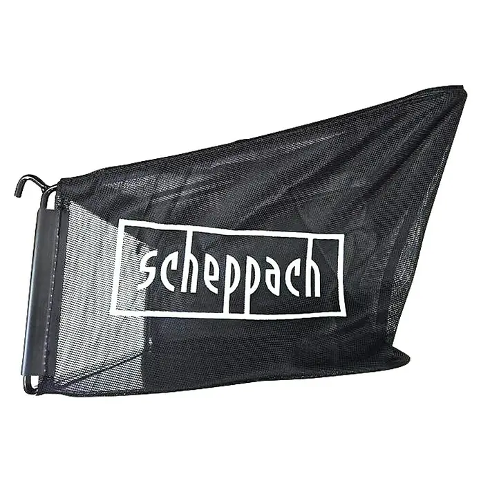 Scheppach Grasfangkorb - Passend für: Scheppach Benzin-Vertikutierer SC55P - Schwarzer Scheppach Fangkorb aus Netzgewebe für Rasenmäher.