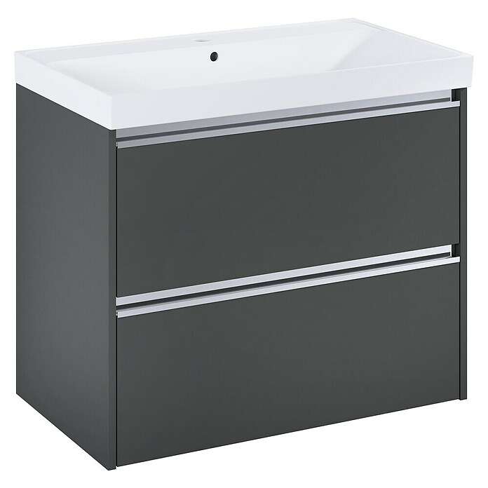 Riva Urban 2.0 Waschtischunterschrank (B x T x H: 80 x 45,1 x 63,5 cm, Anthrazit) | BAUHAUS