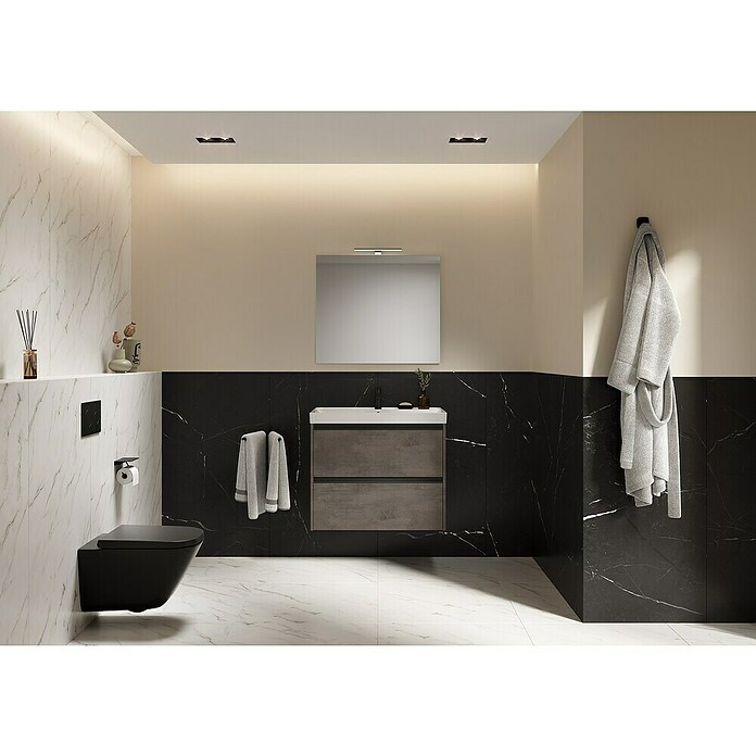 Riva Urban 2.0 Waschtischunterschrank (B x T x H: 80 x 45,1 x 63,5 cm, Chromix Dark) | BAUHAUS