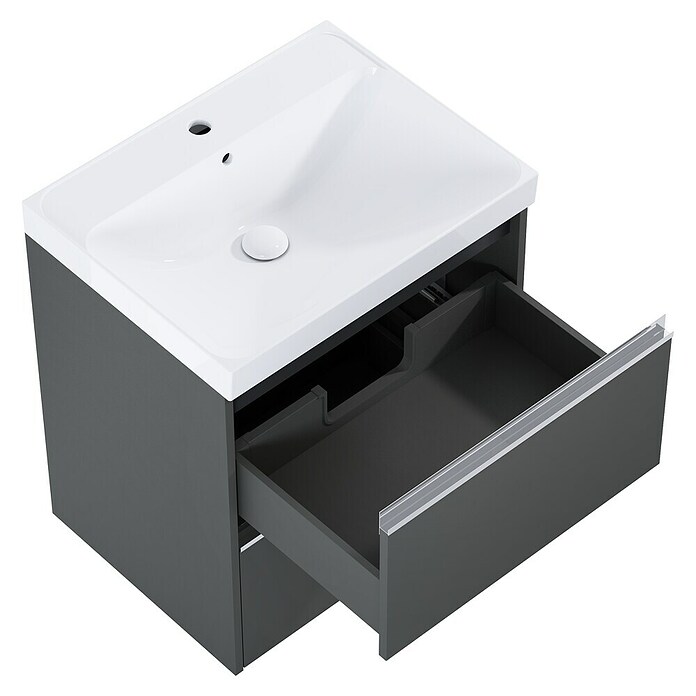 Riva Urban 2.0 Waschtischunterschrank (B x T x H: 60 x 45,1 x 63,5 cm, Anthrazit) | BAUHAUS