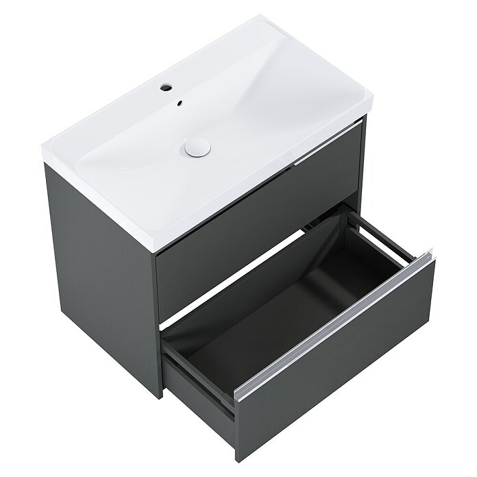 Riva Urban 2.0 Waschtischunterschrank (B x T x H: 80 x 45,1 x 63,5 cm, Anthrazit) | BAUHAUS