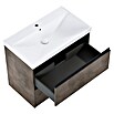 Riva Urban 2.0 Waschtischunterschrank (B x T x H: 80 x 45,1 x 63,5 cm, Chromix Dark) | BAUHAUS