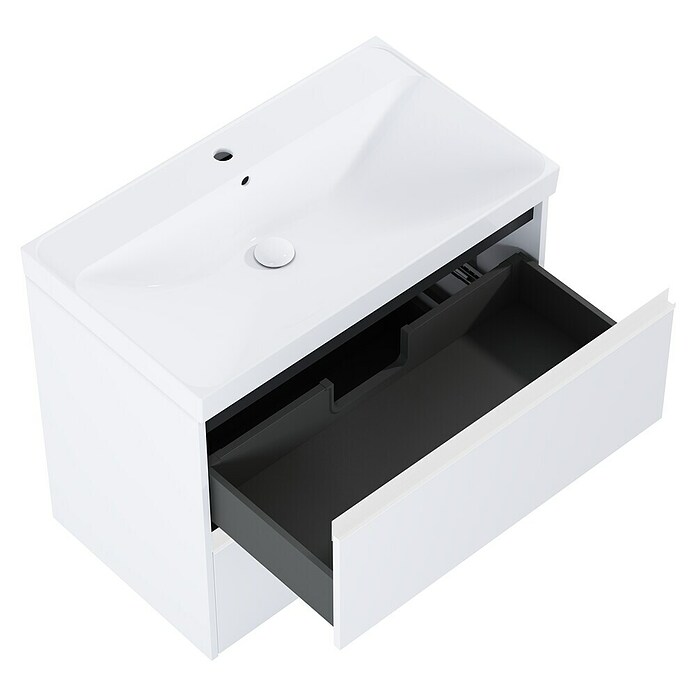 Riva Urban 2.0 Waschtischunterschrank (B x T x H: 80 x 45,1 x 63,5 cm, Weiß Matt) | BAUHAUS