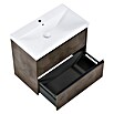 Riva Urban 2.0 Waschtischunterschrank (B x T x H: 80 x 45,1 x 63,5 cm, Chromix Dark) | BAUHAUS