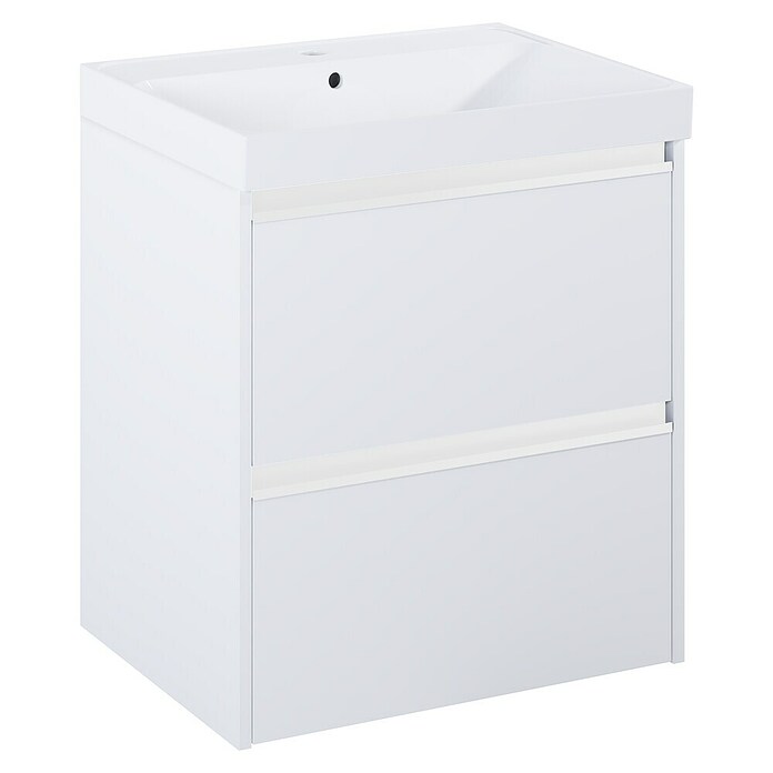Riva Urban 2.0 Waschtischunterschrank (B x T x H: 60 x 45,1 x 63,5 cm, Weiß Matt) | BAUHAUS
