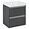 Riva Urban 2.0 Waschtischunterschrank (B x T x H: 60 x 45,1 x 63,5 cm, Anthrazit) | BAUHAUS