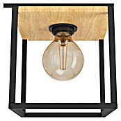 Eglo Libertad Plafón (40 W, Negro/Marrón, E27) | BAUHAUS