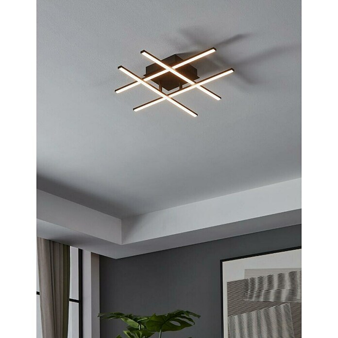 Eglo Lasana 3 Plafón LED (20 W, Negro, Blanco cálido) | BAUHAUS