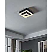 Eglo Plafón LED Fradelo 1 (12 W, L x An x Al: 26 x 26 x 8,5 cm, Negro/blanco, Blanco cálido) | BAUHAUS