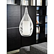 Eglo Lámpara colgante redonda Razoni (Blanco, Altura: 110 cm, Potencia máx.: 60 W, E27, 1 luz)